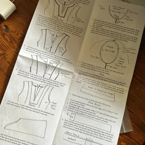 Serendipity Studio No. 114 The Princess Tunic sewing pattern New uncut - Picture 7 of 9